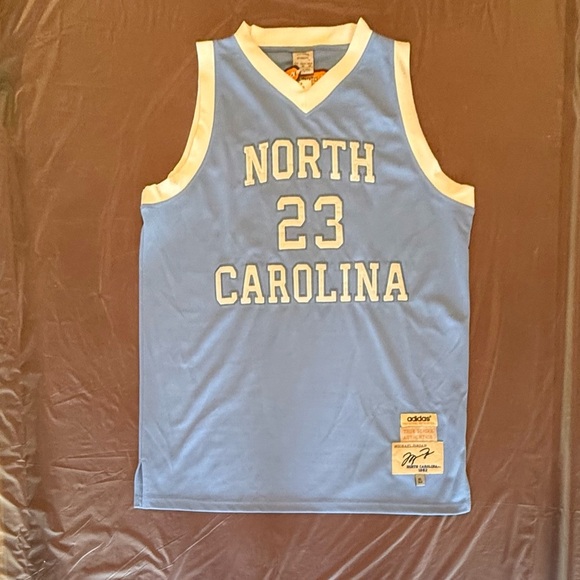 NWT Adidas/True School Authentic UNC 23 Michael Jordan Jersey MSRP $300 - Picture 10 of 14